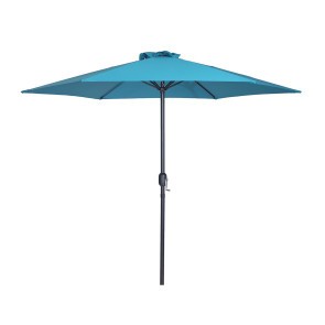 Lali Blue Outdoor Umbrella w/ Base