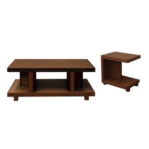 Laurel Canyon Bourbon Oak Occasional Table Set