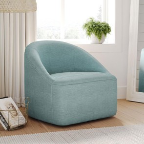 Lulu Swivel Accent Chair (Teal)