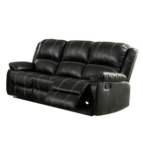 Zuriel Black Reclining Sofa