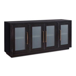 Perry 66 Inch Console w/ 4 Doors (Black)