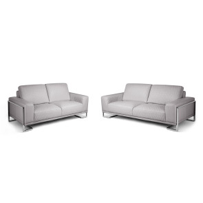 Mia Bella Gianna Light Gray Living Room Set