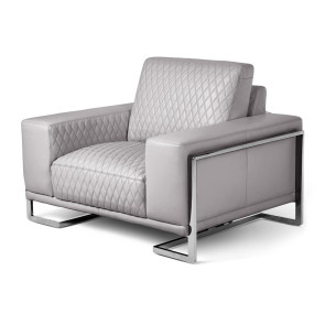 Mia Bella Gianna Light Gray Chair and a Half