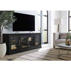 Byron 84 Inch Console w/ 4 Doors (Black)