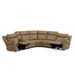 Momentum Cashew Modular Power Reclining Sectional w/ Heat and Massage
