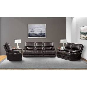 Whitman Power Cordless Living Room Set (Verona Coffee)