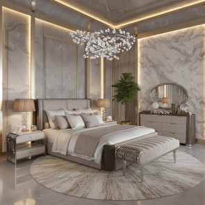 Roxbury Park Dual-Panel Upholstered Bedroom Set