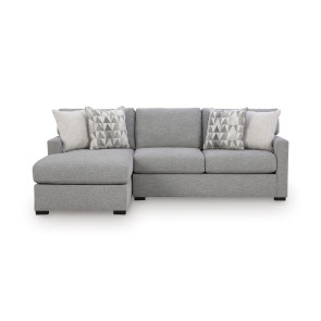 Ashford Isle Pewter 2-Piece Sectional w/ Left Chaise