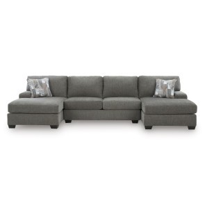 Revenna Greystone 3-Piece Double Chaise Sectional