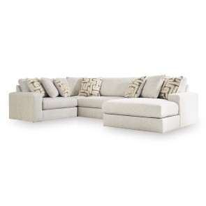 Butler Pier Feathered 4-Piece Sectional w/ Chaise