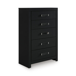 Marzoni Matte Black Chest of Drawers