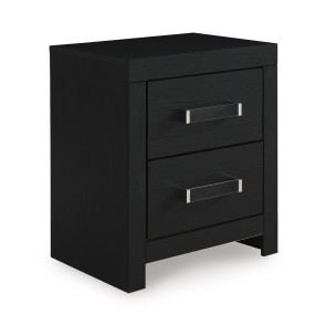 Marzoni Matte Black Nightstand