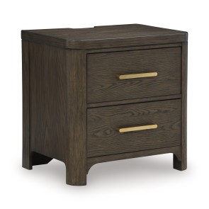 Brillynd Burnished Brown Nightstand