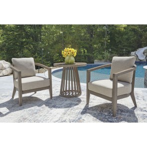 Cool Days Outdoor Chairs w/ Cushions and Table (Set of 3)