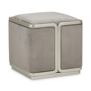 Linea Gray Pearl Ottoman