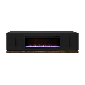 Nora Seal Skin with Whiskey 94-inch Fireplace Console