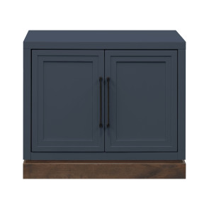 Nora Blue Denim and Whiskey 2-Door File Cabinet