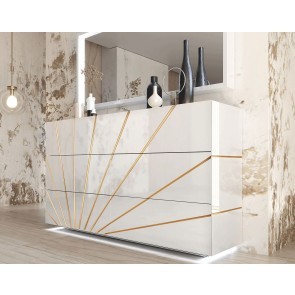 Oro White Double 6-Drawer Dresser