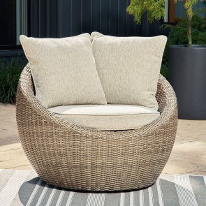 Danson Outdoor Swivel Lounge Chair (Set of 2)