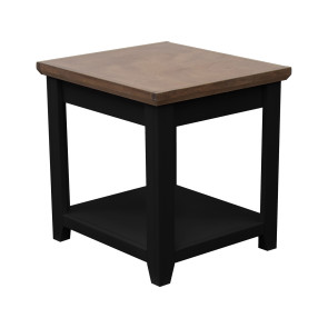 Providence Black with Bourbon End Table