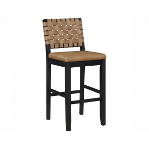 Reid Black Camel Vegan Leather 30" Barstool (Set of 2)