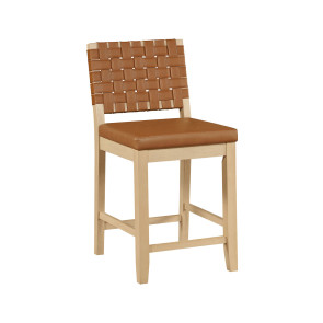Reid Sand Camel Vegan Leather 30" Barstool (Set of 2)