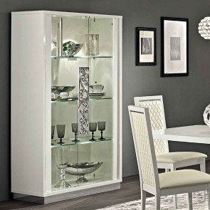 Roma 2 Door Curio (White)