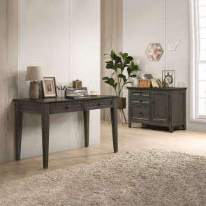 San Mateo Home Office Set w/ Writing Desk (Gray)