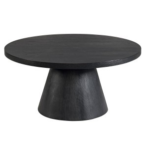 Portland Round Coffee Table (Black)