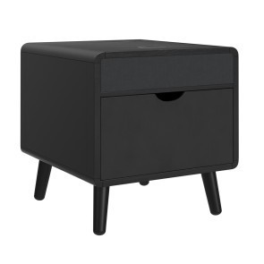Halo Smart Black Square End Table