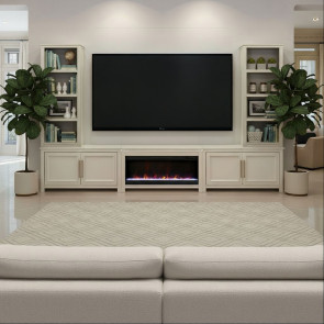 The Cove Khaki Fireplace Entertainment Wall