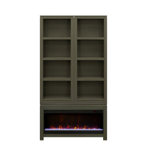The Cove Shadow Grove Fireplace Cabinet Bookcase Pier