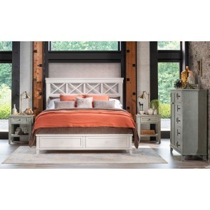 XXXs and OOOs Panel Bedroom Set (Bellflower and Cotton)