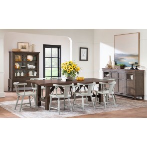 XXXs and OOOs Dining Room Set w/ Chair Choices (Cocoa)