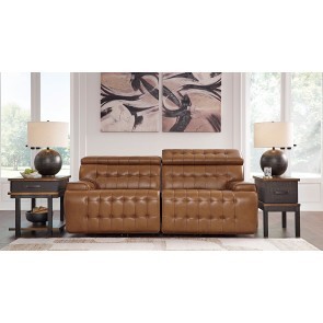 Temmpton Chocolate Power Reclining Loveseat