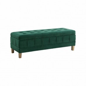 Crosby Storage Ottoman (Evergreen)
