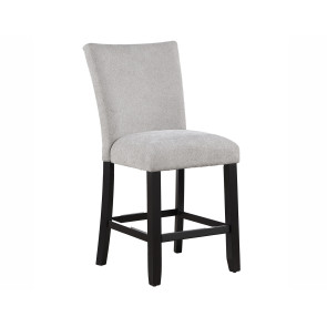 Artemis Gray Chenille Counter Height Chair (Set of 2)