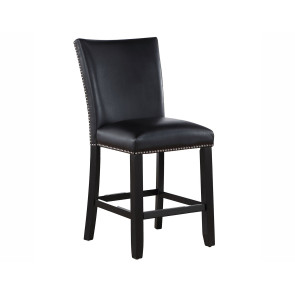 Artemis Black PU Counter Height Chair (Set of 2)