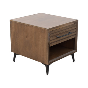 Malibu Bourbon Brown and Espresso End Table
