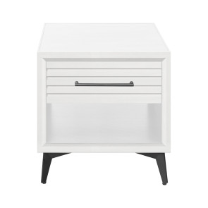 Malibu White End Table