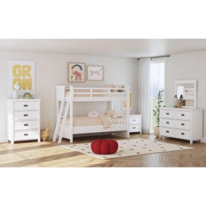 Hampton White Bunk Bedroom Set