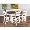 Carriage House Counter Height Breakfast Nook Set w/ Ladderback Barstool