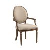 Ansley Cecil Oval Back Arm Chair (Set of 2)
