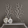 Silver Branches Wall Art (Set of 2)