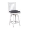 Summer Winds Swivel Mission Back Barstool (SeaGull Gray)