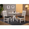 Summer Winds Drop Leaf Dining Room Set w/ Mission Back Side Chair (SeaGull Gray)
