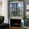 Beverly Blvd Electric Fireplace w/ Curio Top