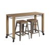 Maya Counter Height Console w/ Two Stools