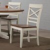Antique White X Back Side Chair (Set of 2)