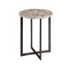 Hidden Treasures Rainbow Onyx Accent Table